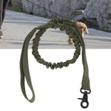 Dog Leash Durable Wear Resistant Easy Control Elasticity Provides Ductility Military Pet Leash Pet SupplyGreen
