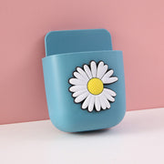 Cartoon Storage Box Wall Mounted Storage Container Cute Phone Storage Box for Home Decoration(Blue Daisy Pattern ) In Australia - Darrahopens