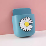 Cartoon Storage Box Wall Mounted Storage Container Cute Phone Storage Box for Home Decoration(Blue Daisy Pattern ) In Australia - Darrahopens