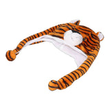 Tiger Cute Plush Hat Soft Coldproof Prevent Static Funny Winter Tiger Hat for School Camping