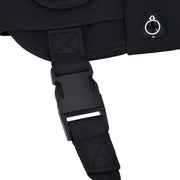 Sports Belt Bag Leash Set Reflective Elastic Explosion Proof Dog Running Traction Rope for Walking RunningBlack