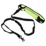 Sports Belt Bag Leash Set Reflective Elastic Explosion Proof Dog Running Traction Rope for Walking RunningGrass Green In Australia - Darrahopens