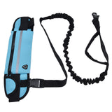 Sports Belt Bag Leash Set Reflective Elastic Explosion Proof Dog Running Traction Rope for Walking RunningSky Blue In Australia - Darrahopens
