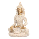 Buddha Statue Artisan Craftsmanship Clear Engraving Strong Frost Resistance Resin Meditating Buddha Statue for Hallway8135