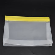Silicone Bags Environmentally Friendly Leakproof Reusable Food Vegetables Storage Bags for HomeYellow Medium