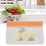 Silicone Bags Environmentally Friendly Leakproof Reusable Food Vegetables Storage Bags for HomeOrange Large