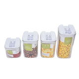 4Pcs/Set Kitchen Storage Box Transparent Multifunctional Sealed Jar for Home Kitchen In Australia - Darrahopens