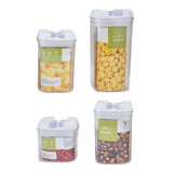 4Pcs/Set Kitchen Storage Box Transparent Multifunctional Sealed Jar for Home Kitchen