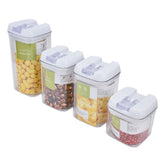 4Pcs/Set Kitchen Storage Box Transparent Multifunctional Sealed Jar for Home Kitchen In Australia - Darrahopens