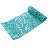 Rectangle Shape Tablecloth Hollow Out Table Runner for Wedding Household DecorationsGreen