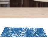 Rectangle Shape Tablecloth Hollow Out Table Runner for Wedding Household DecorationsLight Blue
