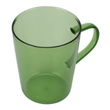 380ml Milk Cup High Borosilicate Glass Thermal Easy to Clean Glass Mug for Kitchens Hotels Coffee ShopsGreen