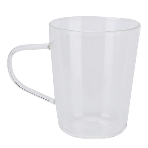 380ml Milk Cup High Borosilicate Glass Thermal Easy to Clean Glass Mug for Kitchens Hotels Coffee ShopsTransparent