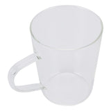 380ml Milk Cup High Borosilicate Glass Thermal Easy to Clean Glass Mug for Kitchens Hotels Coffee ShopsTransparent
