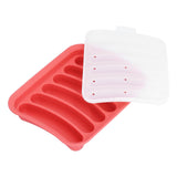 Sausage Mold Food Grade Silicone Nonstick Sausage Maker Molds Homemade Hot Dogs Mold DIY Baking Tools for Home Kitchen Restaurant HotelRed