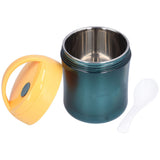 Insulated Food Jar 500ml 304 Stainless Steel Silicone Waterproof Keep Warm Lunch Box for SoupYellow