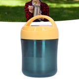 Insulated Food Jar 500ml 304 Stainless Steel Silicone Waterproof Keep Warm Lunch Box for SoupYellow