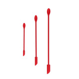 Small Spatula and Long Silicone Double Headed Mini Jam Cake Cream Makeup Bottle Spatula3pcs Red In Australia - Darrahopens