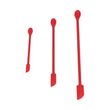 Small Spatula and Long Silicone Double Headed Mini Jam Cake Cream Makeup Bottle Spatula3pcs Red In Australia - Darrahopens