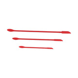 Small Spatula and Long Silicone Double Headed Mini Jam Cake Cream Makeup Bottle Spatula3pcs Red