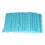 DIY Cream Scraper Combs Fondant Cake Pattern Modeling Tool for Home Kitchen Bakery1Set(12Pcs) In Australia - Darrahopens