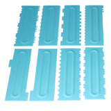 DIY Cream Scraper Combs Fondant Cake Pattern Modeling Tool for Home Kitchen Bakery1Set(12Pcs) In Australia - Darrahopens