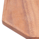 Tea Plate Natural Wood Environmental Protection Uniform Texture Odorless Serving Tray25x25x2cm