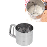 Stainless Steel Flour Sifter Baking Sugar Sifter Hand Held Sifter for Flour Icing Sugar