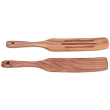 2pcs Slotted Turner Spatula Simple Wooden Spatula with Long Handlefor Cooking Salad Mixing In Australia - Darrahopens