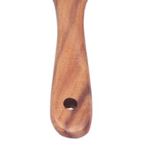 2pcs Slotted Turner Spatula Simple Wooden Spatula with Long Handlefor Cooking Salad Mixing