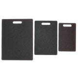 3Pcs Cutting Board Set Imitation Marble Pattern DoubleSided Chopping Board Kitchen Accessory(Black )