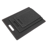 3Pcs Cutting Board Set Imitation Marble Pattern DoubleSided Chopping Board Kitchen Accessory(Black )