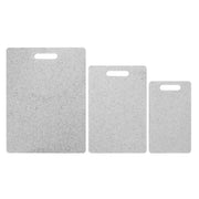 3Pcs Cutting Board Set Imitation Marble Pattern DoubleSided Chopping Board Kitchen Accessory(White ) In Australia - Darrahopens