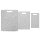 3Pcs Cutting Board Set Imitation Marble Pattern DoubleSided Chopping Board Kitchen Accessory(White ) In Australia - Darrahopens
