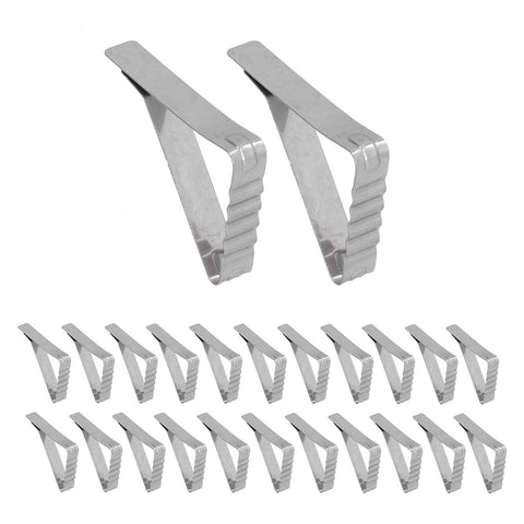 24pcs Table Cloth Holder Stainless Steel Stable Durable Table Cloth Clip for Outdoor Garden Picnic In Australia - Darrahopens