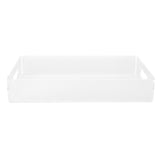 Acrylic Fruit Towel Tray Lightweight Breakfast Cheese Serving Tray with Handles for KTV Hotel