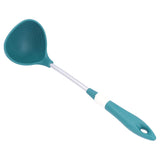 Silicone Cooking Utensils Silicone Stainless Steel Heat Insulation Anti Scalding Comfortable Grip Cooking UtensilsSpoon