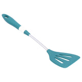 Silicone Cooking Utensils Silicone Stainless Steel Heat Insulation Anti Scalding Comfortable Grip Cooking UtensilsHollow Shovel