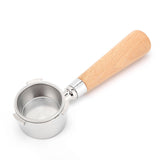 Coffee Bottomless Portafilter Stainless Steel Filter Holder Basket Replacement Tool Coffee Machine Accessory54mm Beech