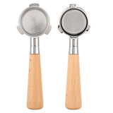 Coffee Bottomless Portafilter Stainless Steel Filter Holder Basket Replacement Tool Coffee Machine Accessory54mm Beech