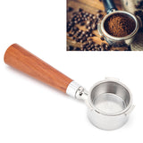 Coffee Bottomless Portafilter Stainless Steel Filter Holder Basket Replacement Tool Coffee Machine Accessory54mm Rosewood