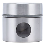 Coffee Bean Container Iron Glass Mini Sealed Jar Kitchen Storage Tank for Beans TeaSilver In Australia - Darrahopens