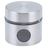 Coffee Bean Container Iron Glass Mini Sealed Jar Kitchen Storage Tank for Beans TeaSilver In Australia - Darrahopens