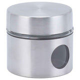 Coffee Bean Container Iron Glass Mini Sealed Jar Kitchen Storage Tank for Beans TeaSilver