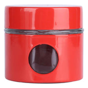 Coffee Bean Container Iron Glass Mini Sealed Jar Kitchen Storage Tank for Beans TeaRed In Australia - Darrahopens