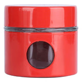 Coffee Bean Container Iron Glass Mini Sealed Jar Kitchen Storage Tank for Beans TeaRed In Australia - Darrahopens