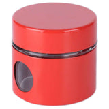Coffee Bean Container Iron Glass Mini Sealed Jar Kitchen Storage Tank for Beans TeaRed In Australia - Darrahopens