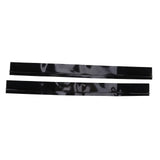 2Pcs 25in Black Stove Counter Cover Silicone Oil‑Proof Stain‑Proof Stove Gap Filler for Restaurant Kitchen