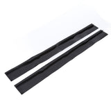 2Pcs 25in Black Stove Counter Cover Silicone Oil‑Proof Stain‑Proof Stove Gap Filler for Restaurant Kitchen
