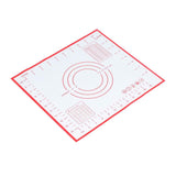 Baking Mat Silicone Non Slip Heat Resistant Dough Mat with Scale for Home Kitchen 29x26cmRed In Australia - Darrahopens